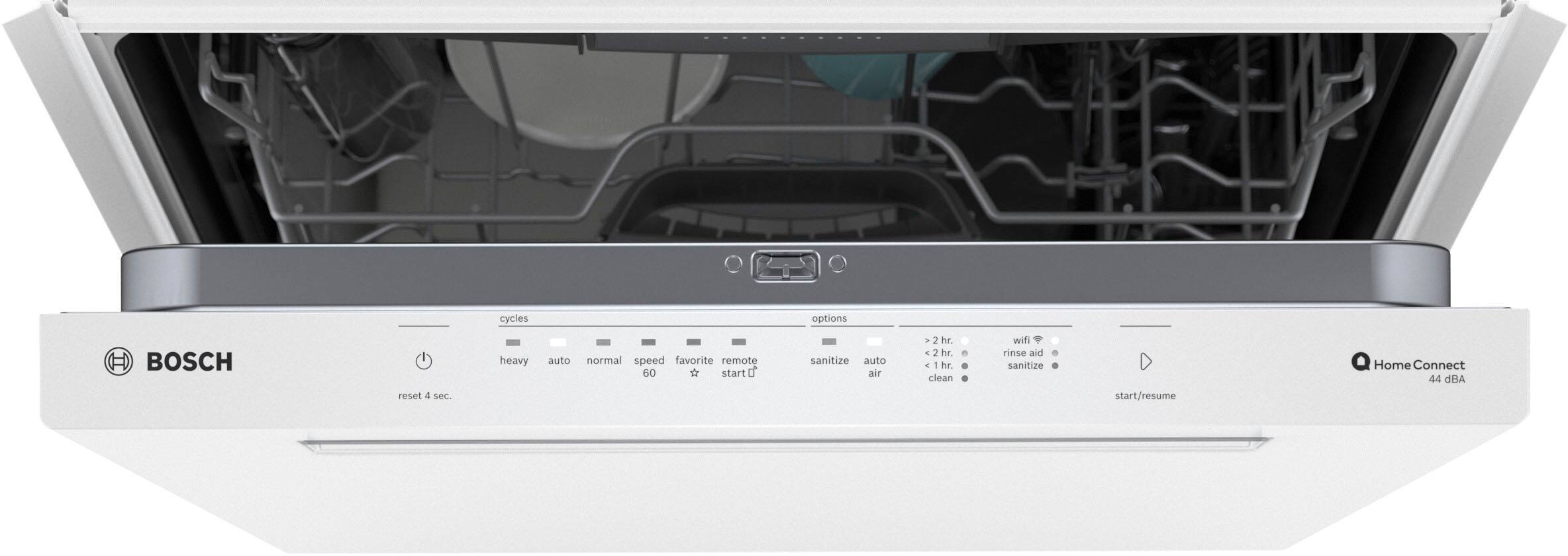 Alt View 11. Bosch - 500 Series 24" Top Control Smart Built-In Stainless Steel Tub Dishwasher with 3rd Rack and AutoAir, 44dBA - White.