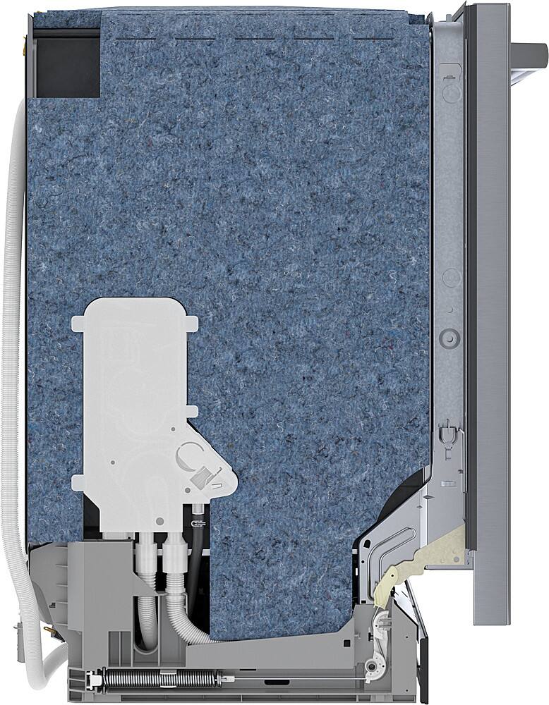 Alt View 1. Bosch - 500 Series 24" Top Control Smart Built-In Stainless Steel Tub Dishwasher with Flexible 3rd Rack, 44 dBA - Stainless Steel.