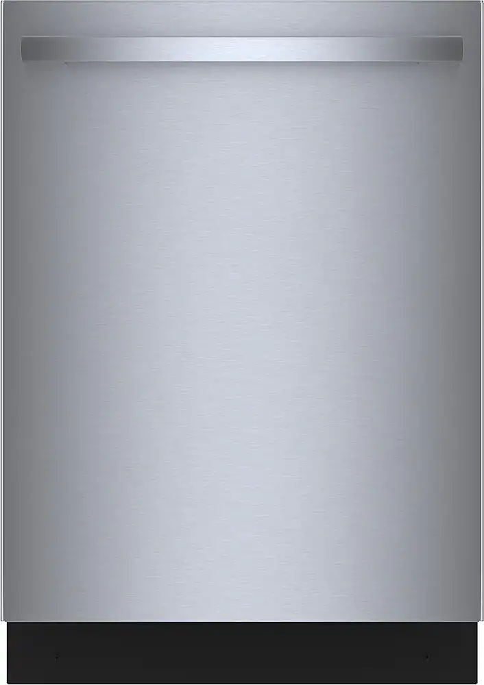 Front. Bosch - 500 Series 24" Top Control Smart Built-In Stainless Steel Tub Dishwasher with Flexible 3rd Rack, 44dBA - Stainless Steel.