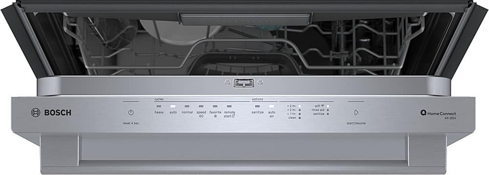 Alt View 11. Bosch - 500 Series 24" Top Control Smart Built-In Stainless Steel Tub Dishwasher with Flexible 3rd Rack, 44dBA - Stainless Steel.