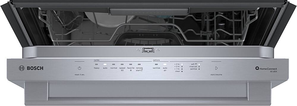 Alt View 11. Bosch - 500 Series 24" Top Control Smart Built-In Stainless Steel Tub Dishwasher with Flexible 3rd Rack, 44dBA - Stainless Steel.