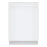 Bosch - 100 Series Premium 24" Top Control Smart Built-In Hybrid Stainless Steel Tub Dishwasher with 3rd Rack, 46 dBA - White - Front_Zoom