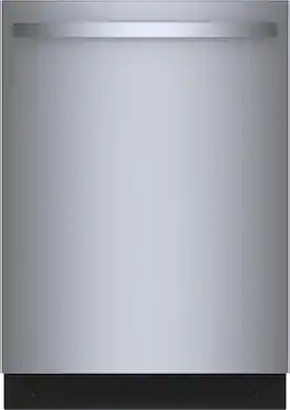 Bosch - 300 Series 24" Top Control Built-In Smart Tub Dishwasher with 3rd Rack, 46 dBA - Stainless Steel
