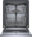 Left Zoom. Bosch - 300 Series 24" Front Control Smart Built-In Stainless Steel Tub Dishwasher with 3rd Rack and AquaStop Plus, 46dBA - Stainless Steel.