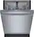Left. Bosch - 100 Series Plus 24" Front Control Smart Built-In Hybrid Stainless Steel Tub Dishwasher, 48dBA - Stainless Steel.
