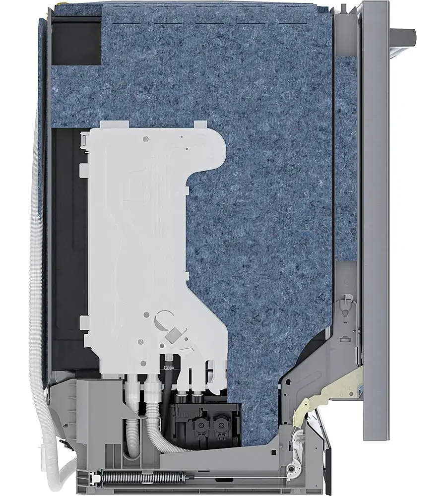 Alt View 11. Bosch - Benchmark Series 24" Top Control Smart Built-In Stainless Steel Tub Dishwasher with 3rd Rack, 39dBA - Stainless Steel.
