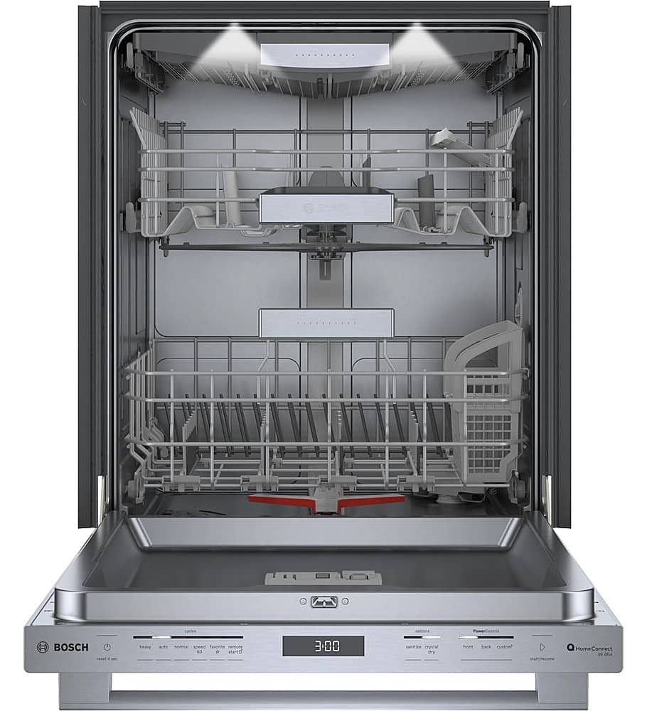 Alt View 13. Bosch - Benchmark Series 24" Top Control Smart Built-In Stainless Steel Tub Dishwasher with 3rd Rack, 39dBA - Stainless Steel.
