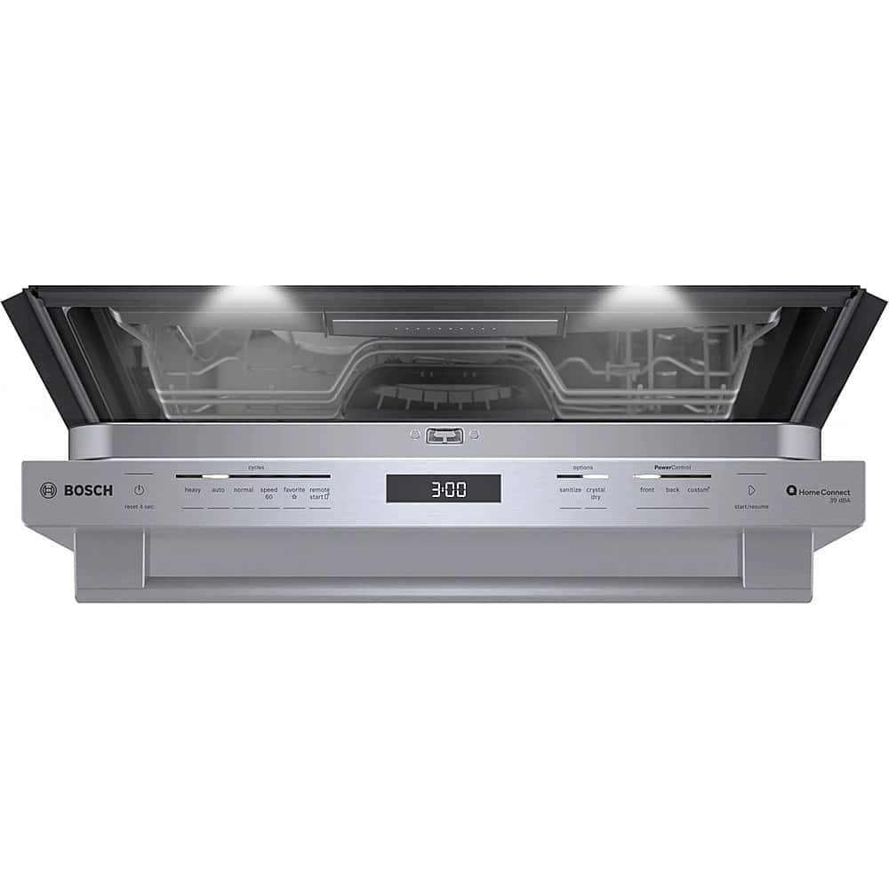 Alt View 15. Bosch - Benchmark Series 24" Top Control Smart Built-In Stainless Steel Tub Dishwasher with 3rd Rack, 39dBA - Stainless Steel.