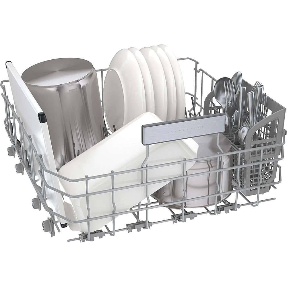 Alt View 17. Bosch - Benchmark Series 24" Top Control Smart Built-In Stainless Steel Tub Dishwasher with 3rd Rack, 39dBA - Stainless Steel.