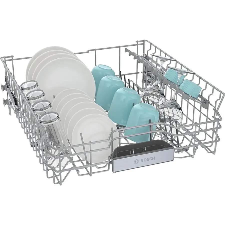 Alt View 21. Bosch - Benchmark Series 24" Top Control Smart Built-In Stainless Steel Tub Dishwasher with 3rd Rack, 39dBA - Stainless Steel.