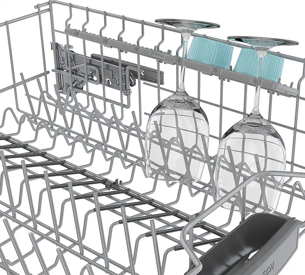 Alt View 14. Bosch - 300 Series 24" Top Control Smart Built-In Stainless Steel Tub Dishwasher with 3rd Rack and RackMatic, 46 dBA - Custom Panel Ready.