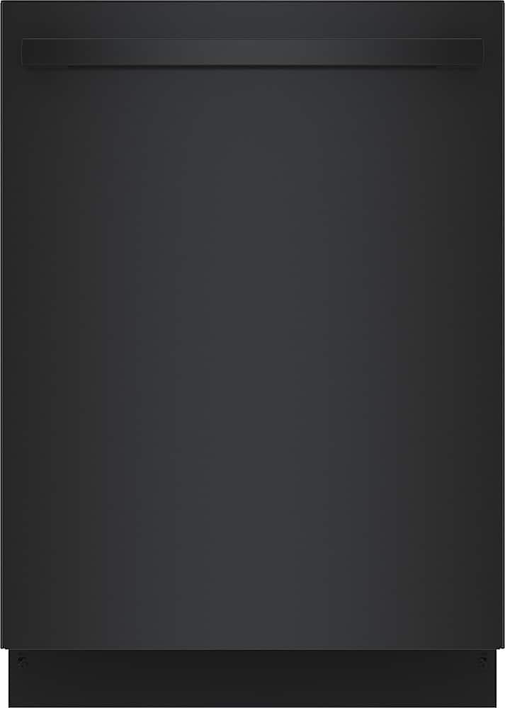 Front. Bosch - 100 Series Premium 24" Top Control Smart Built-In Hybrid Stainless Steel Tub Dishwasher, 46dBA - Black.