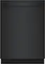 Front. Bosch - 100 Series Premium 24" Top Control Smart Built-In Hybrid Stainless Steel Tub Dishwasher, 46dBA - Black.