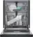 Alt View 2. Bosch - 100 Series Plus 24" Front Control Smart Built-In Hybrid Stainless Steel Tub Dishwasher with RackMatic, 48 dBA - Black.