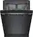 Alt View 11. Bosch - 300 Series 24" Front Control Smart Built-In Stainless Steel Tub Dishwasher with 3rd Rack, 46dBA - Black.