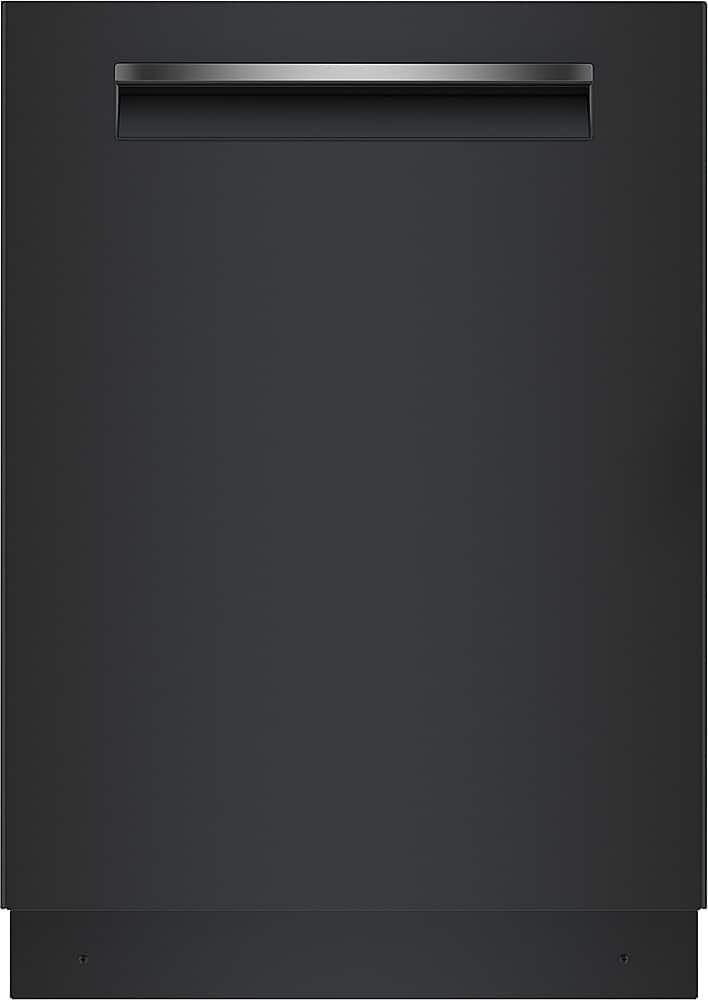 Bosch - 500 Series 24" Top Control Smart Built-In Stainless Steel Tub Dishwasher with Flexible 3rd Rack, 44dBA - Black - Front_Zoom