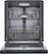 Alt View 2. Bosch - 500 Series 24" Top Control Smart Built-In Stainless Steel Tub Dishwasher with Flexible 3rd Rack, 44dBA - Black.