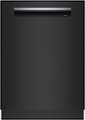 Front Zoom. Bosch - 800 Series 24" Top Control Smart Built-In Stainless Steel Tub Dishwasher with Flexible 3rd Rack, 42dBA - Black.