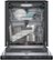 Alt View Zoom 2. Bosch - 800 Series 24" Top Control Smart Built-In Stainless Steel Tub Dishwasher with Flexible 3rd Rack, 42dBA - Black.