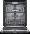 Left Zoom. Bosch - 800 Series 24" Top Control Smart Built-In Stainless Steel Tub Dishwasher with Flexible 3rd Rack, 42dBA - Black.