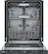 Left. Bosch - 800 Series 24" Top Control Smart Built-In Stainless Steel Tub Dishwasher with Flexible 3rd Rack, 42dBA - Black.