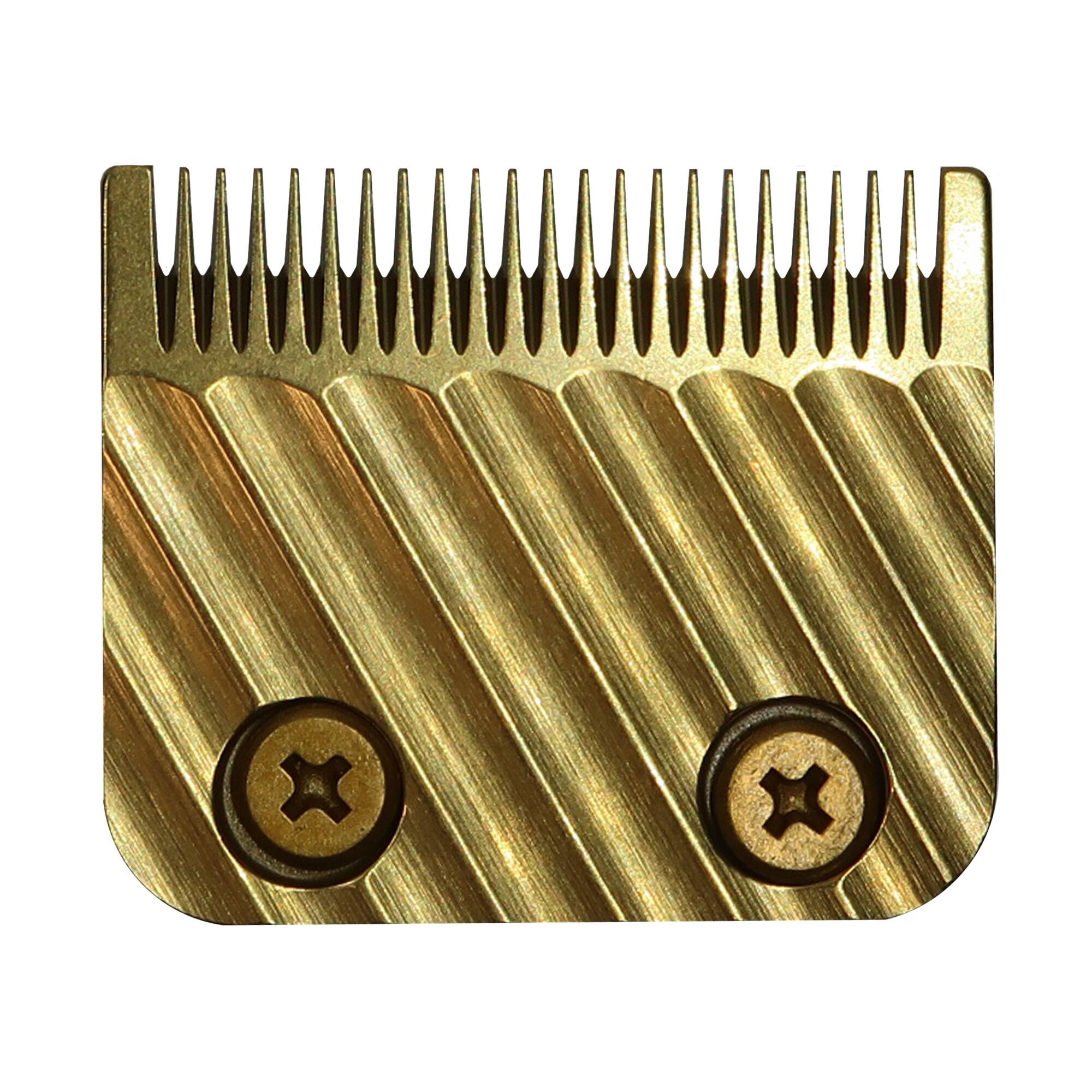 Angle. Babyliss - BaByliss Pro Replacement Gold Titanium Wedge Blade FX603G with Brush and 9" Comb - Gold.