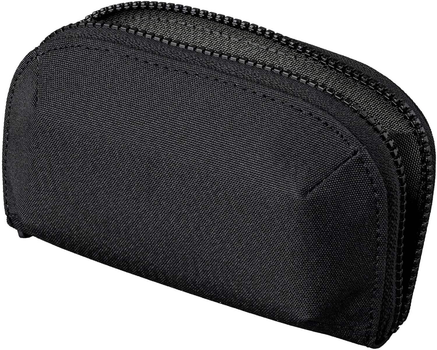 Front. ALPAKA - Zip Wallet Organizer Pouch with Coin Pocket, Fits Up to 30 Cards, Full Zip Closure, Magnetic Coin Pouch, HUB Compatible - Black Axoflux 300D.