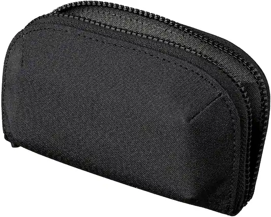 Front. ALPAKA - Zip Wallet Organizer Pouch with Coin Pocket, Fits Up to 30 Cards, Full Zip Closure, Magnetic Coin Pouch, HUB Compatible - Black Axoflux 300D.