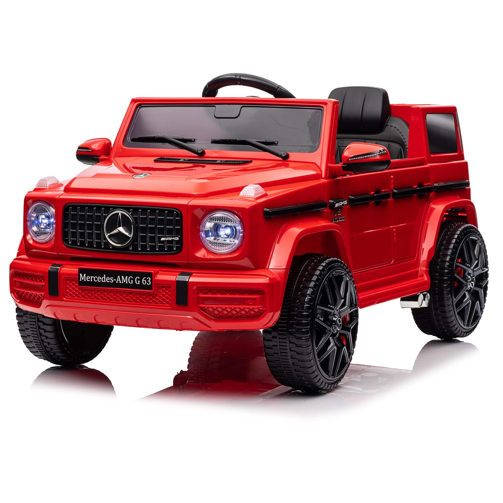 Jojoka - Electric Car for Kids 12v Licensed Mercedes-Benz g63 Ride on Car with Remote Control, LED Lights, MP3 Player