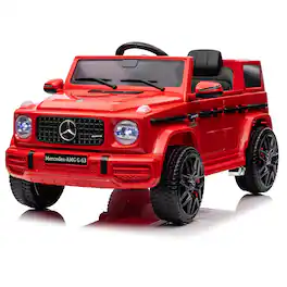Jojoka - Electric Car for Kids 12v Licensed Mercedes-Benz g63 Ride on Car with Remote Control, LED Lights, MP3 Player