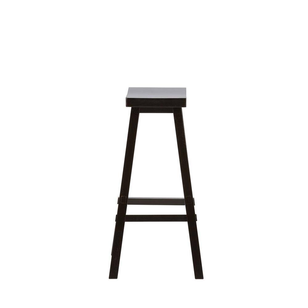 Angle. Liberty Furniture Industries - Creations 30 Inch Sawhorse Barstool - Black (RTA) in Various - Brown.