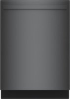 Bosch - 800 Series 24" Top Control Smart Built-In Stainless Steel Tub Dishwasher with 3rd Rack, 42dBA - Black Stainless Steel - Front_Zoom