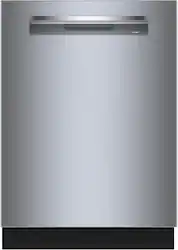 Bosch - Benchmark Series 24" Top Control Smart Built-In Tub Dishwasher, 38 dBA - Stainless Steel - Front_Zoom
