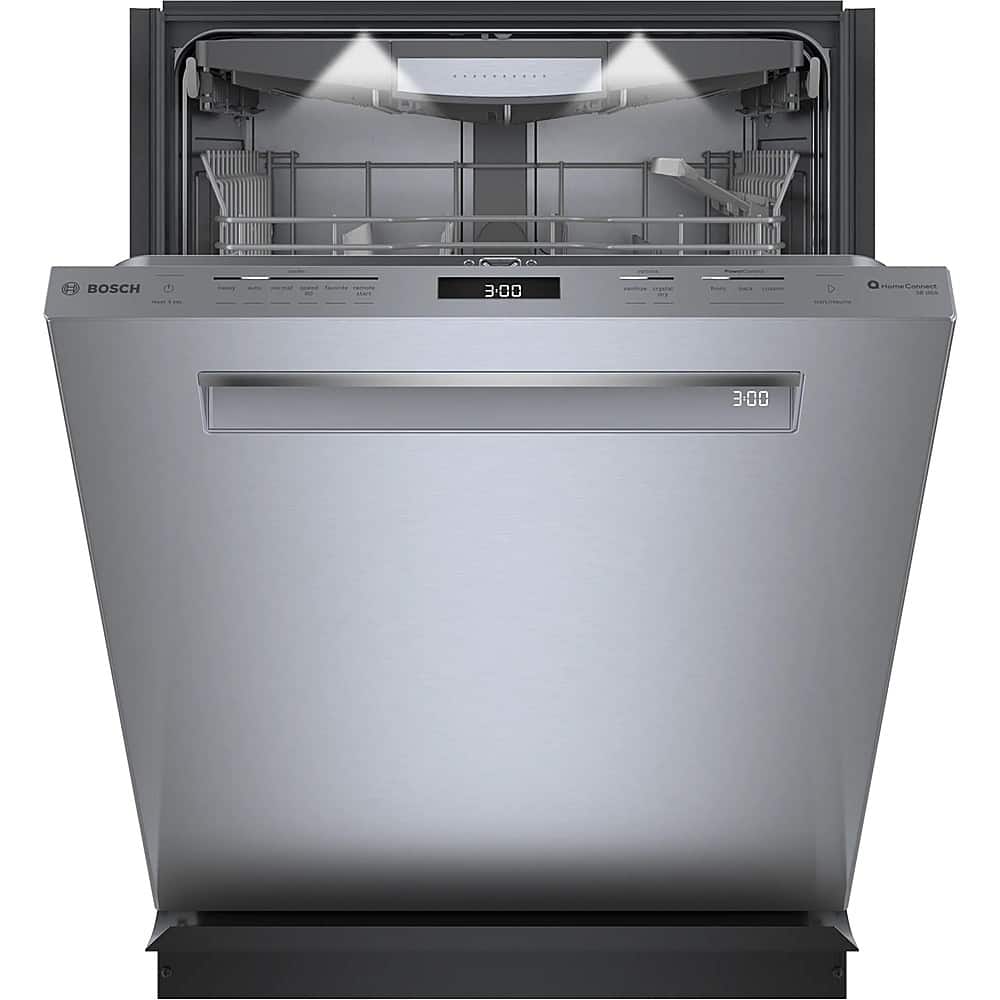 Alt View 12. Bosch - Benchmark Series 24" Top Control Smart Built-In Stainless Steel Tub Dishwasher, 38dBA - Stainless Steel.