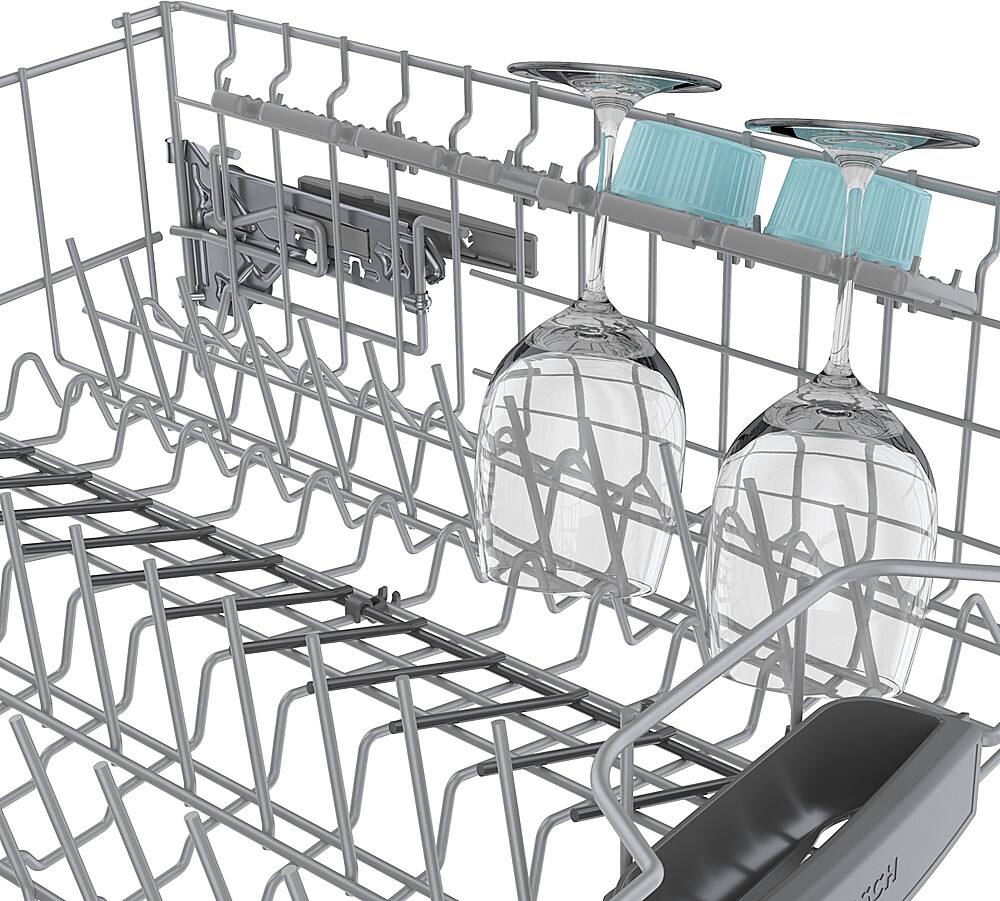 Alt View 13. Bosch - 300 Series 24" Front Control Smart Built-In Stainless Steel Tub Dishwasher with 3rd Rack, 46 dBA - White.