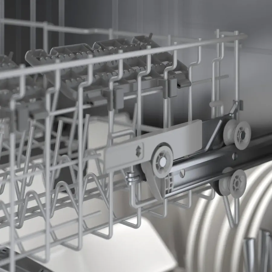 Alt View 12. Bosch - 100 Series Premium 24" Top Control Smart Built-In Hybrid Stainless Steel Tub Dishwasher with 3rd Rack, 46dBA - Stainless Steel.