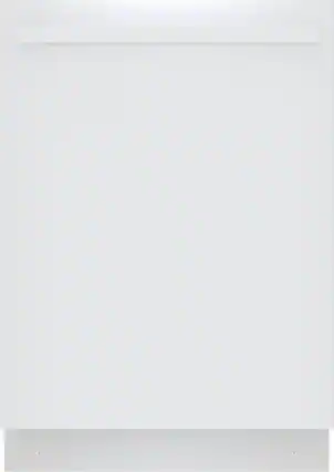 Front. Bosch - 800 Series 24" Top Control Smart Built-In Stainless Steel Tub Dishwasher with 3rd Rack, 42 dBA - White.