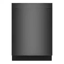 Bosch - 100 Series Premium 24" Top Control Smart Built-In Hybrid Stainless Steel Tub Dishwasher with 3rd Rack, 46dBA - Black Stainless Steel