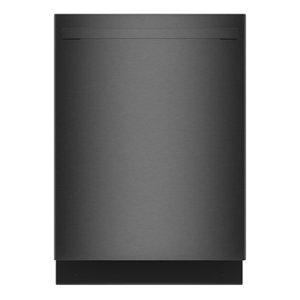 Bosch - 100 Series Premium 24 in. Black Stainless Steel Top Control Built-In Dishwasher with Hybrid Stainless Steel Tub - Black Stainless Steel