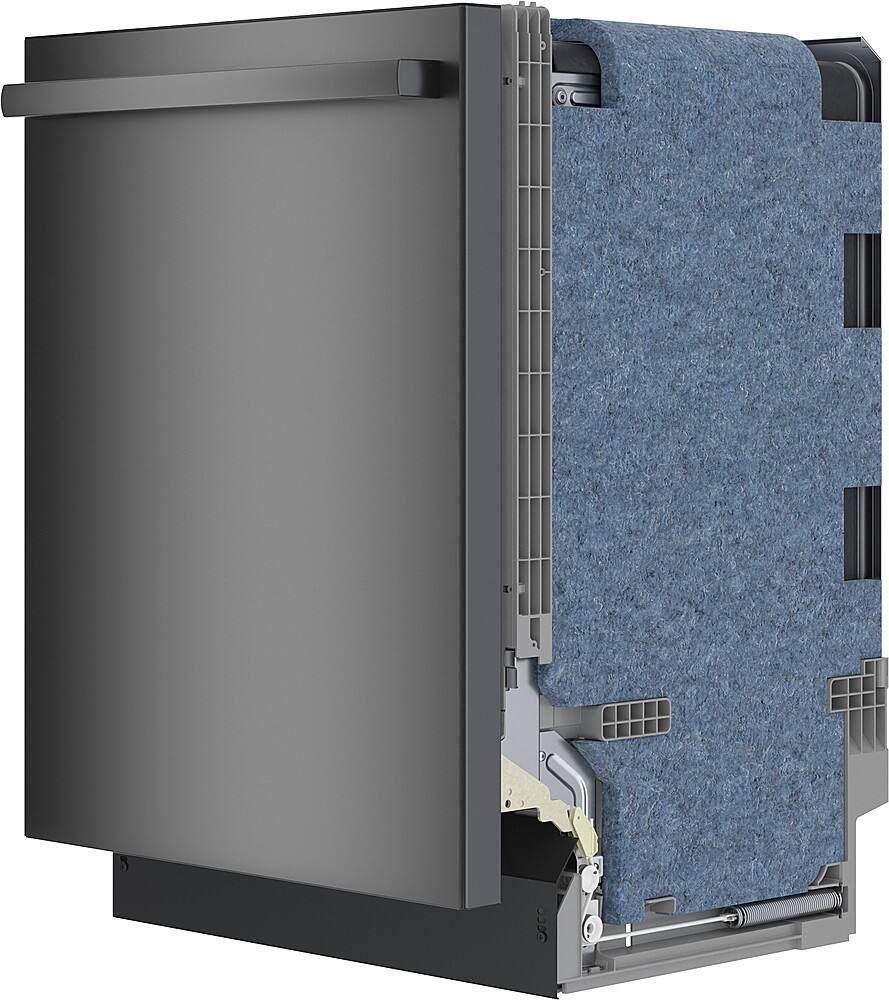 Alt View 16. Bosch - 100 Series Premium 24" Top Control Smart Built-In Hybrid Stainless Steel Tub Dishwasher with 3rd Rack, 46dBA - Black Stainless Steel.