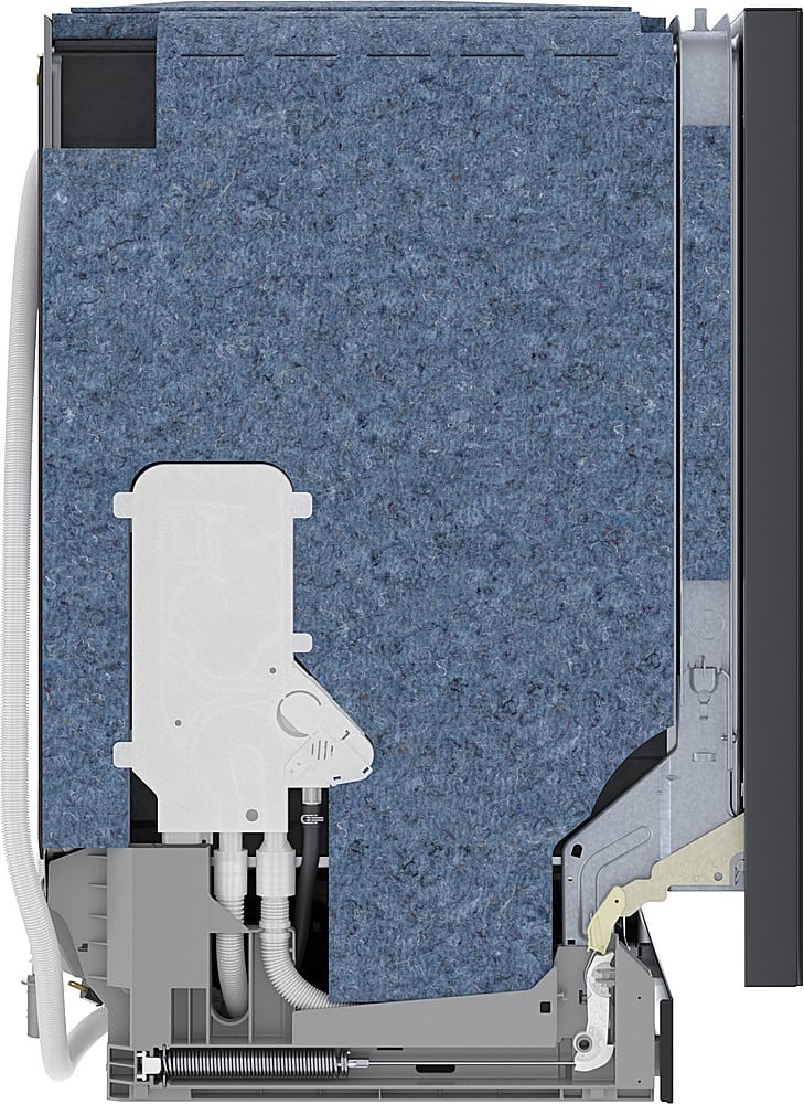 Angle. Bosch - 800 Series 24" Top Control Smart Built-In Stainless Steel Tub Dishwasher with 3rd Rack, 42dBA - Black Stainless Steel.