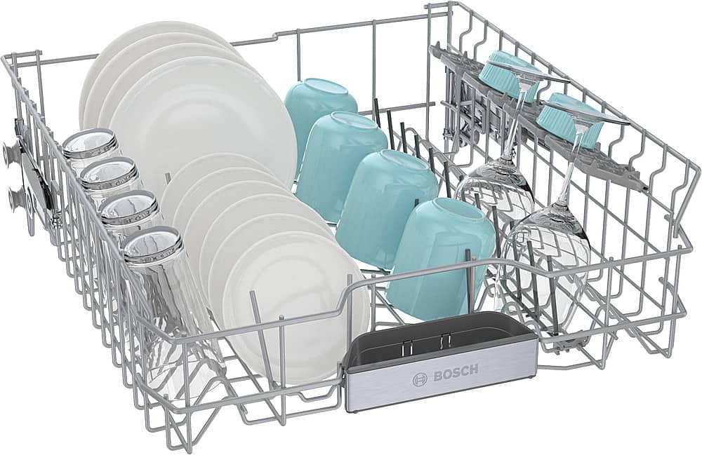 Alt View 16. Bosch - 800 Series 24" Top Control Smart Built-In Stainless Steel Tub Dishwasher with 3rd Rack, 42dBA - Black Stainless Steel.