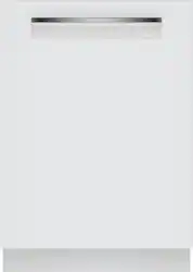 Bosch - 800 Series 24" Top Control Smart Built-In Stainless Steel Tub Dishwasher with 3rd Rack, 42 dBA - White - Front_Zoom