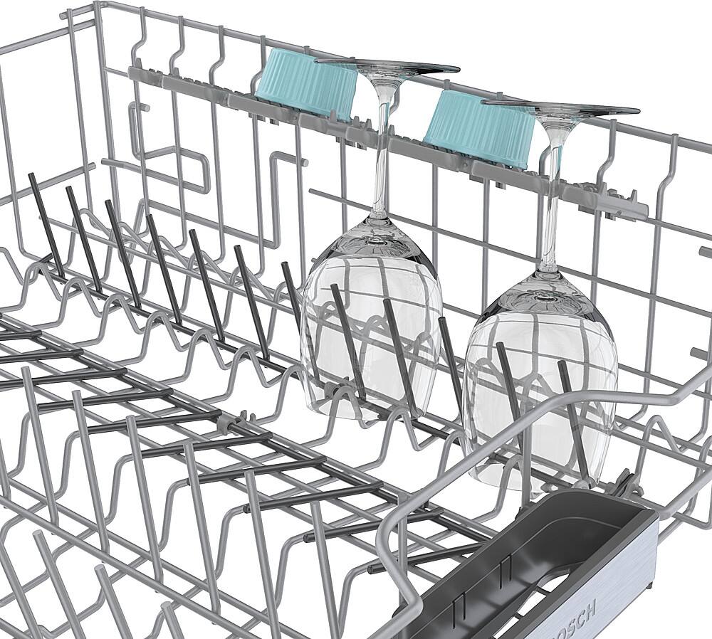 Alt View 14. Bosch - 800 Series 24" Top Control Smart Built-In Stainless Steel Tub Dishwasher with 3rd Rack, 42 dBA - White.