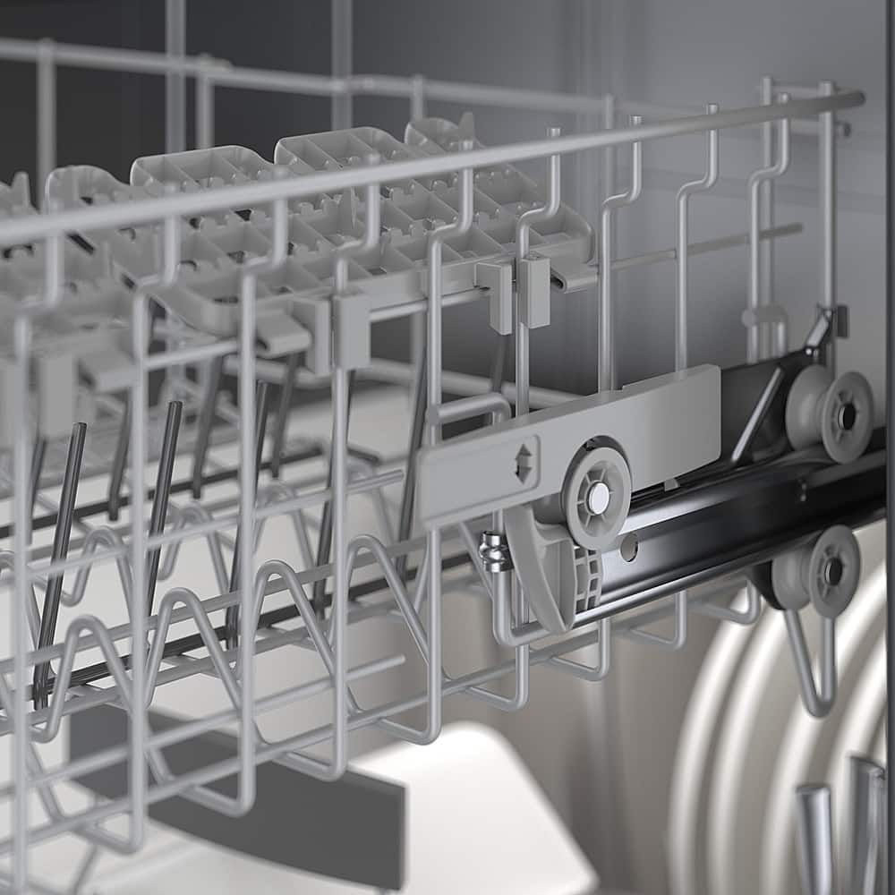 Alt View 16. Bosch - 800 Series 24" Top Control Smart Built-In Stainless Steel Tub Dishwasher with 3rd Rack, 42 dBA - White.