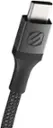 Angle. Scosche - 4 ft USB-C to 3.5mm AUX Braided Audio Cable HookUp Premium - Space Gray.