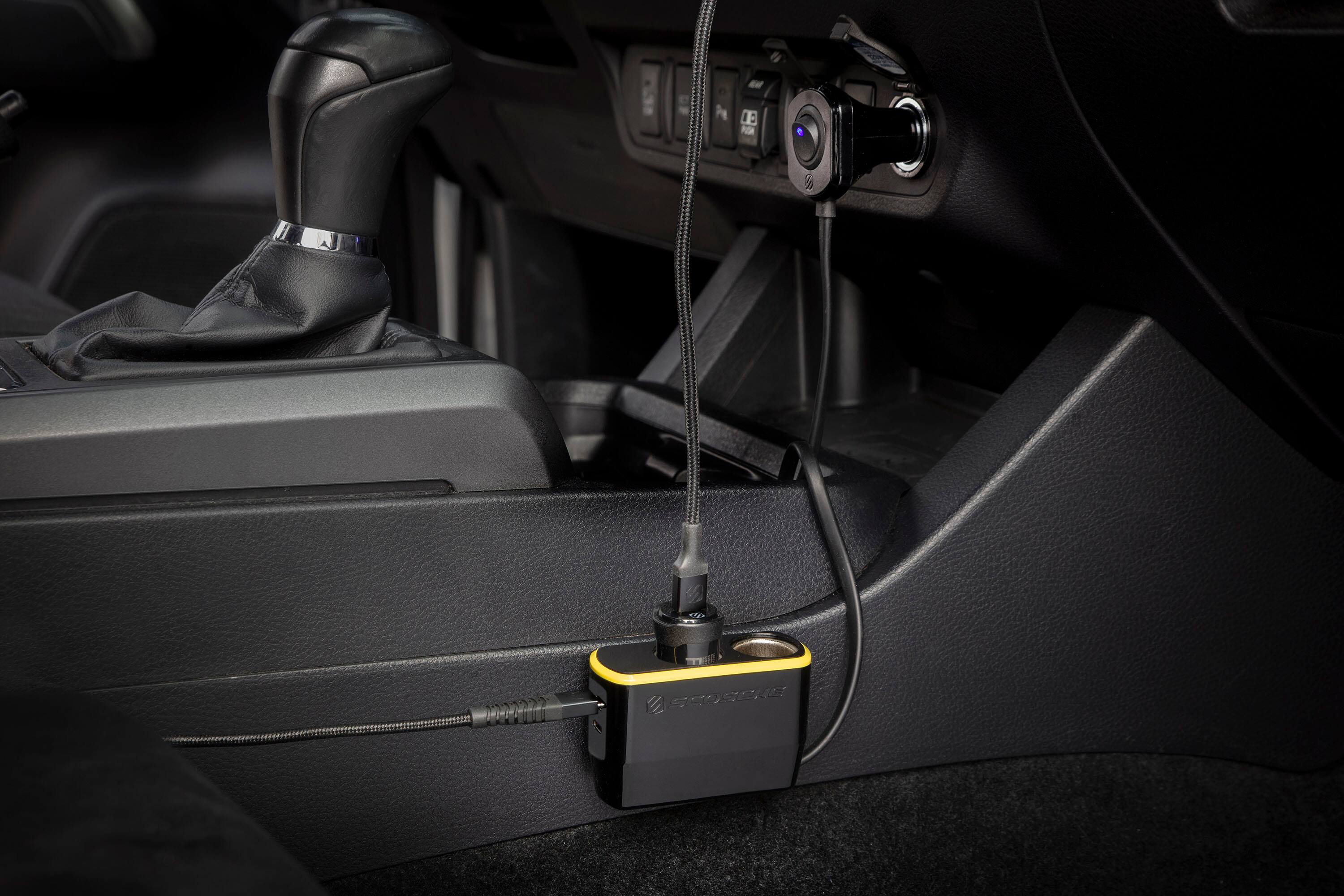 Alt View 11. Scosche - 12W USB Adapter with Dual Charger Ports - Black.