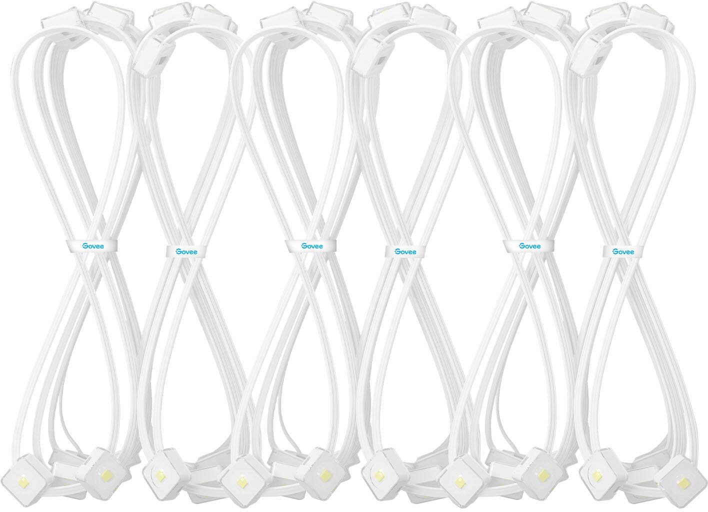 Angle. Govee - Wi-Fi RGBIC Outdoor Permanent String Lights 100ft - Multi.