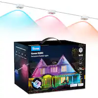 Govee - Wi-Fi RGBIC Outdoor Permanent String Lights 100ft - Multi - Front_Zoom