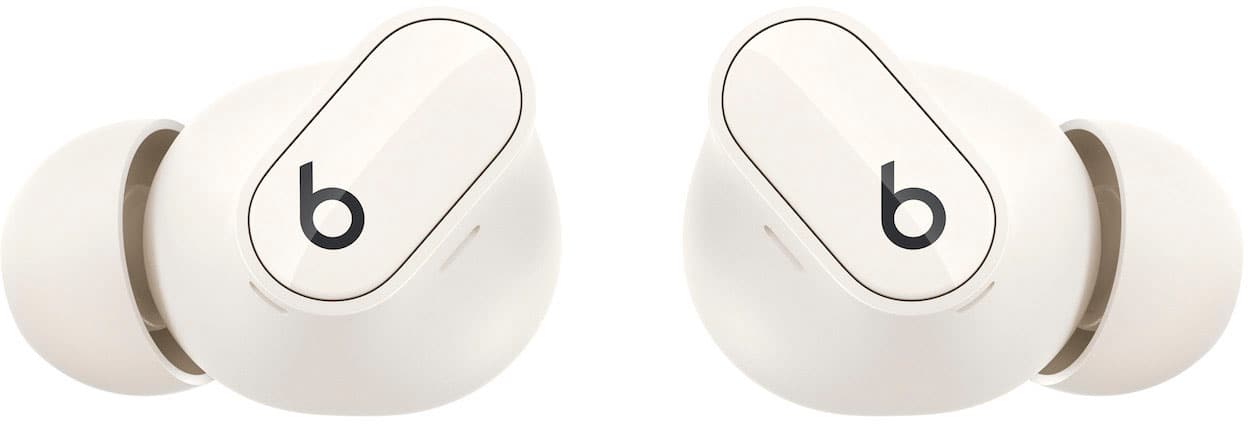 Angle. Beats - Geek Squad Certified Refurbished Beats Studio Buds + True Wireless Noise Cancelling Earbuds - Ivory.